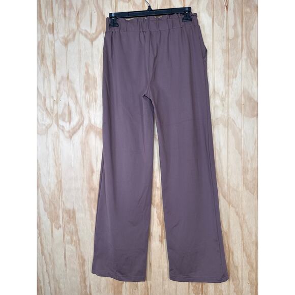 Joie Deep Mauve Pull On Pants Stretch Waist Full Length Soft Casual XS Women - Picture 3 of 8